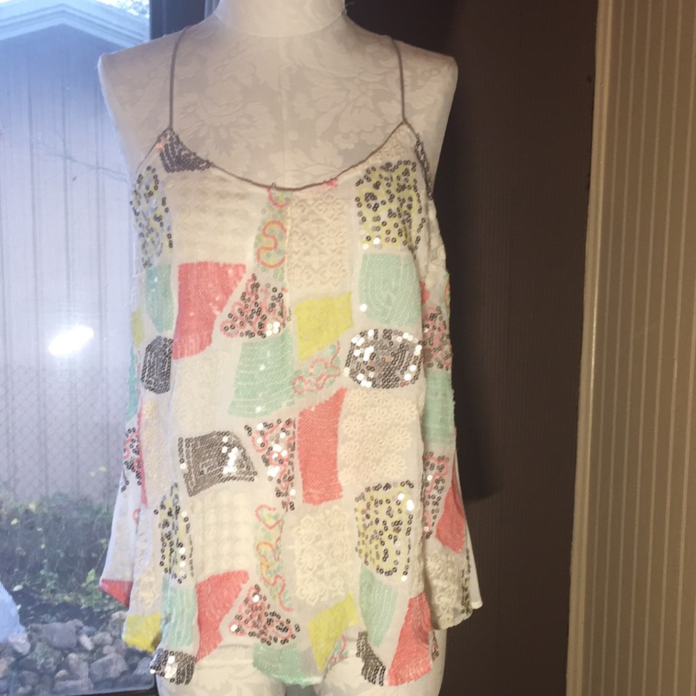 Floreat  loved by Anthropologie flowey tank top